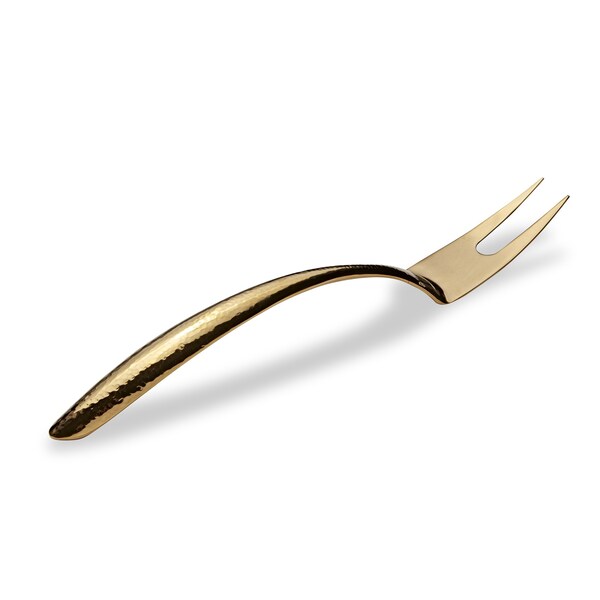 Bon Chef Ez Use Banquet Serving Fork Hammer Finish 14" - Gold - 9455HFG