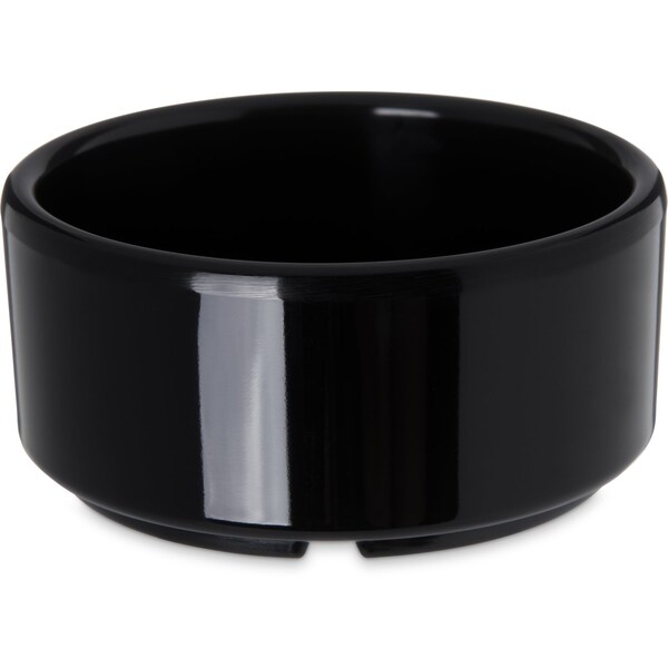Carlisle Foodservice Mlmn Strgt-Side Ramekin, 4 oz., Blk, PK48 - 41403