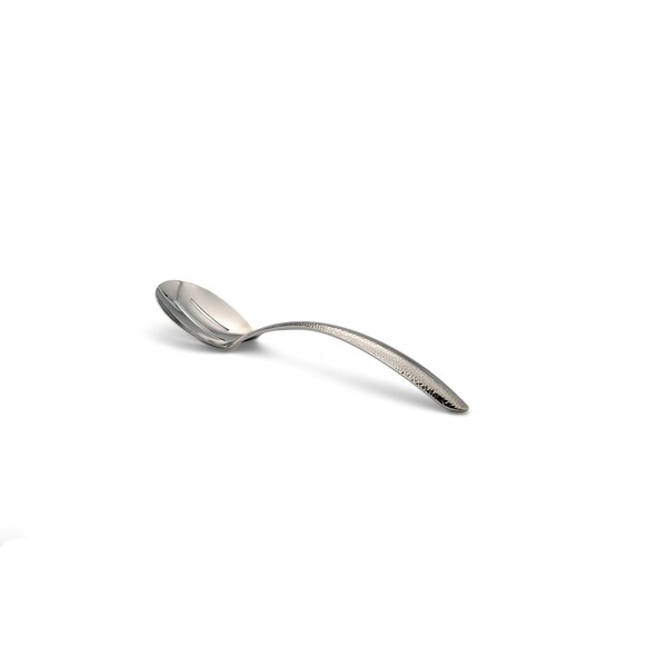 Bon Chef Ez Use Banquet Serving Slotted Spoon Hammer Finish  13.5" - 9458HF