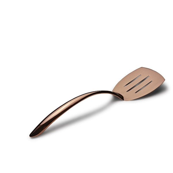 Bon Chef Ez Use Banquet Serving Slotted Turner 14.75" W/Holl Cool Hndl - Rose Gold - 9460RG