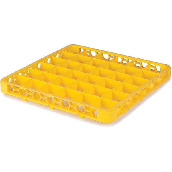 Carlisle Foodservice Dvde Glss Rack Ext, 1.78", Ylw, 36 Comp, PK6 - RE36C04