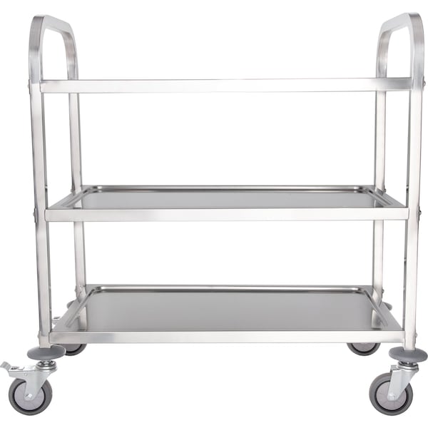 Carlisle Foodservice SS Util Crt, 3 Shlf, 400 lb., 17.75x33.375" - UC4031733