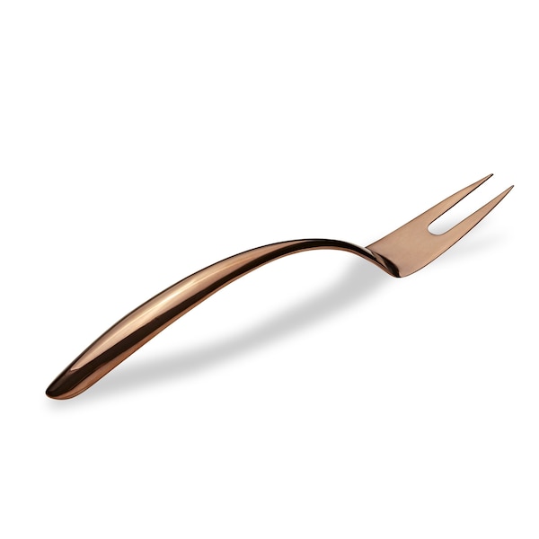 Bon Chef Ez Use Banquet Serving Fork 14" W/Hollow Cool Handle - Rose Gold - 9455RG