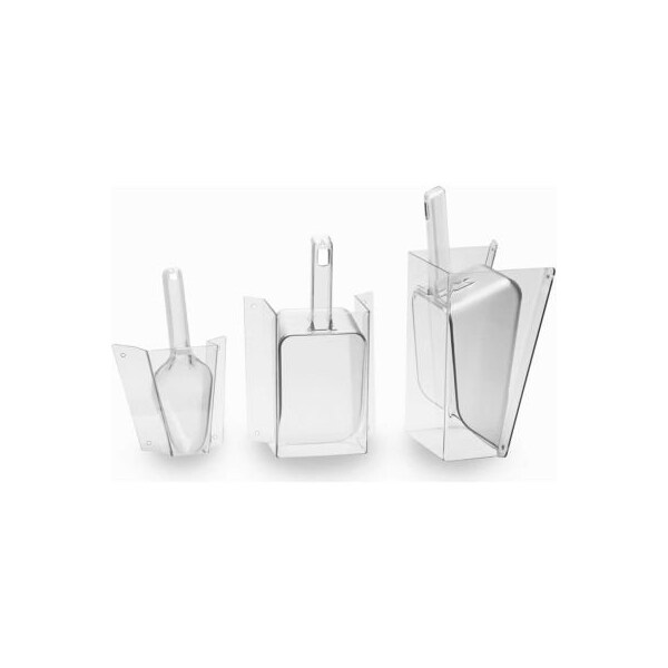 Cal Mil Plastics Cal-Mil Scoop with Guard 64 Oz. Polycarbonate 5"W x 8-1/2"D x 13-3/4"H - 1031-64