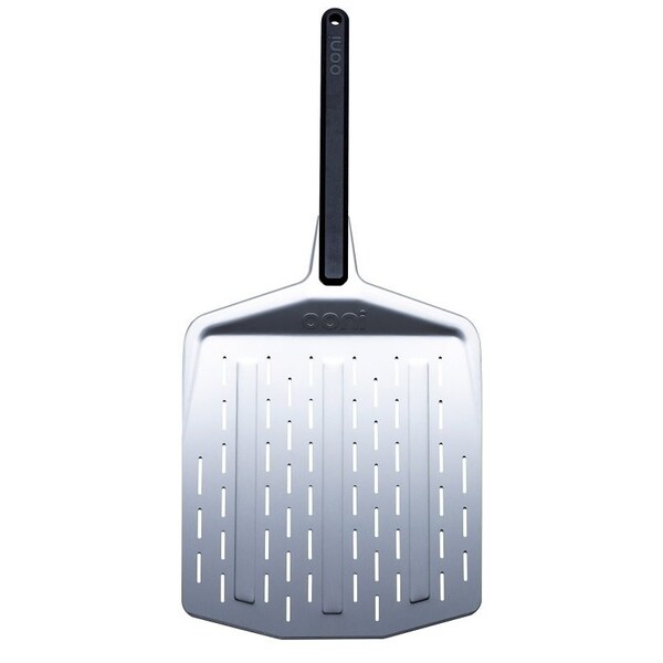 Ooni Perforated Pizza Peel, Aluminum Blade, Black Handle, Dishwasher Safe No - UU-P06401