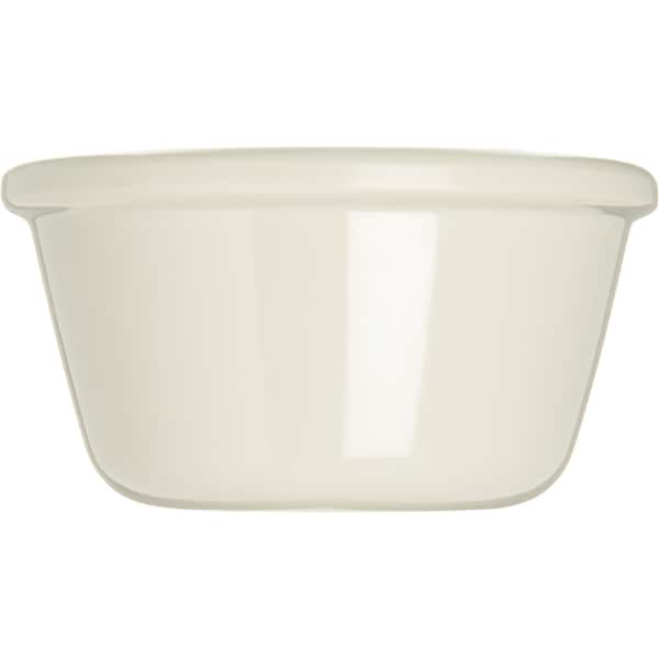 Carlisle Foodservice Melamine Smooth Ramekin, 4 oz., Bone, PK4 - S285-842