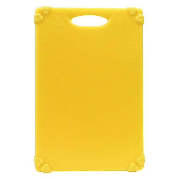 Tablecraft Grippy Cutting Board, Yellow, 12"X18"X.5" - CBG1218AYL