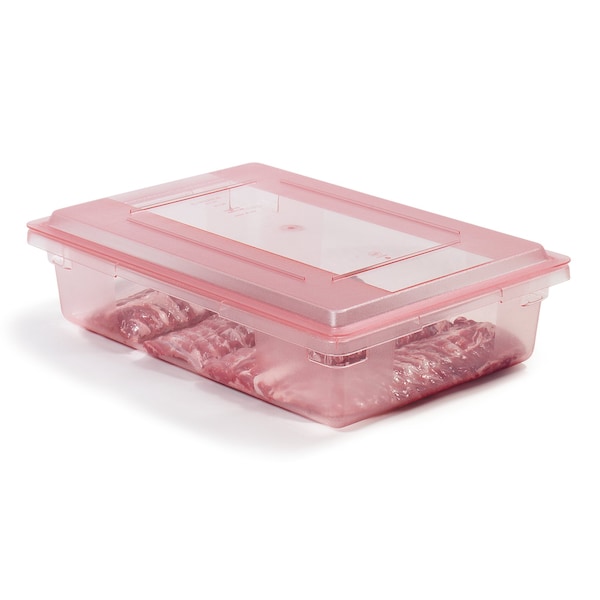 Carlisle Foodservice Strge Container, 8.5 gal., 26x18x6", Rd, PK6 - 10621C05