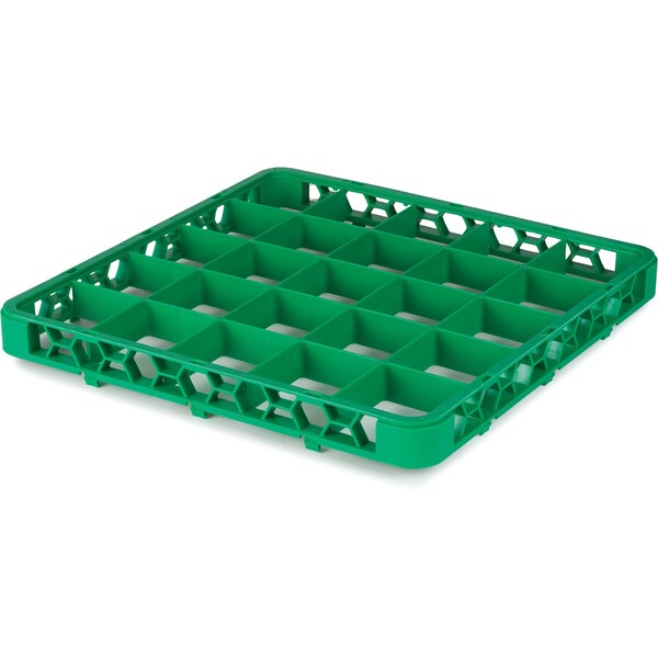 Carlisle Foodservice Dvde Glss Rack Ext, 1.78", Grn, 25 Comp, PK6 - RE25C09