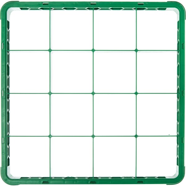 Carlisle Foodservice Dvde Glss Rack Ext, 1.78", Grn, 25 Comp, PK6 - RE25C09