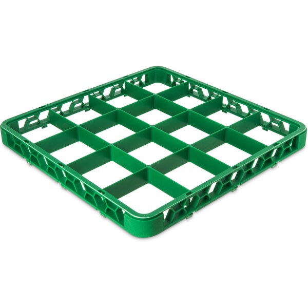 Carlisle Foodservice Dvde Glss Rack Ext, 1.78", Grn, 25 Comp, PK6 - RE25C09