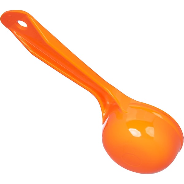 Carlisle Foodservice Solid Short Handle, 2.5 oz., Orange, PK12 - 492524