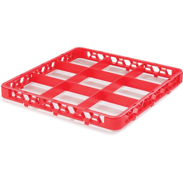 Carlisle Foodservice Dvde Glss Rack Ext, 1.78", Rd, 9 Comp, PK6 - RE9C05