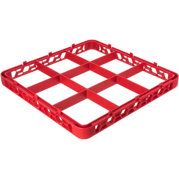 Carlisle Foodservice Dvde Glss Rack Ext, 1.78", Rd, 9 Comp, PK6 - RE9C05