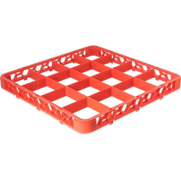 Carlisle Foodservice Dvde Glss Rack Ext, 1.78", Orn, 16 Comp, PK6 - RE16C24
