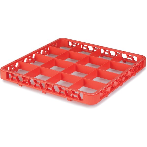 Carlisle Foodservice Dvde Glss Rack Ext, 1.78", Orn, 16 Comp, PK6 - RE16C24