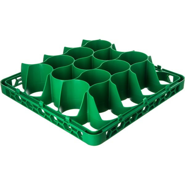 Carlisle Foodservice Long Glass Rack Ext, 20 Comp, Grn, PK4 - REW20LC09