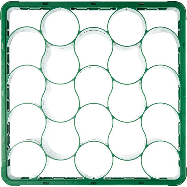 Carlisle Foodservice Long Glass Rack Ext, 20 Comp, Grn, PK4 - REW20LC09