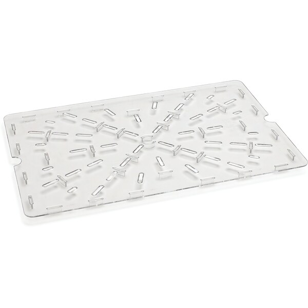 Carlisle Foodservice Drain Grate, Food Box PC, 26"x18", Clr, PK6 - 1062907