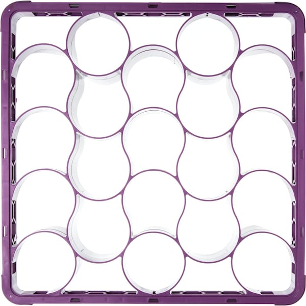 Carlisle Foodservice Long Glass Rack Ext, 20 Comp, Lavender, PK4 - REW20LC89