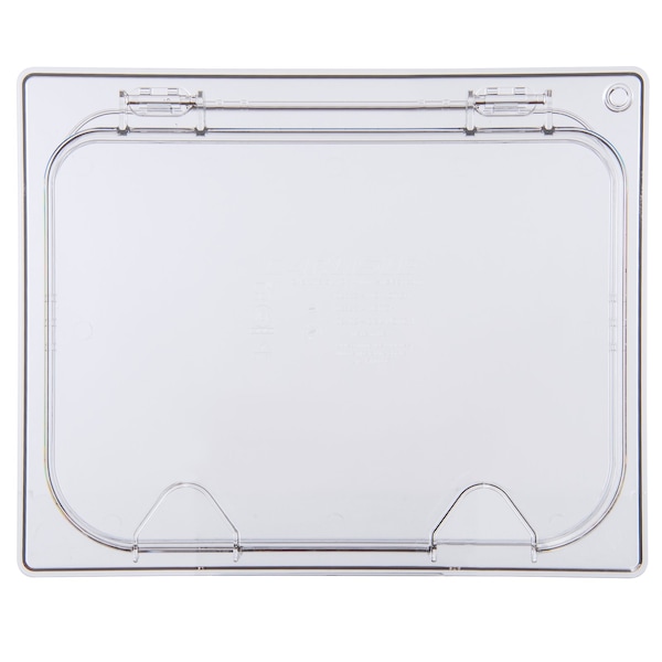 Carlisle Foodservice Hinged Univ Lid w/Hndl/Notch, 1/2 Sz, PK6 - 10239Z07