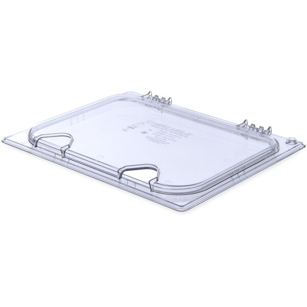 Carlisle Foodservice Hinged Univ Lid w/Hndl/Notch, 1/2 Sz, PK6 - 10239Z07