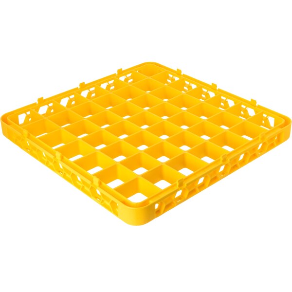 Carlisle Foodservice Dvde Glss Rack Ext, 1.78", Ylw, 49 Comp, PK6 - RE49C04