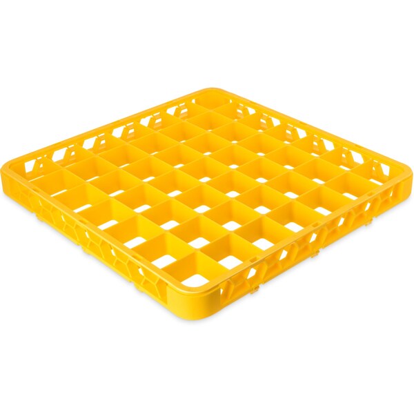 Carlisle Foodservice Dvde Glss Rack Ext, 1.78", Ylw, 49 Comp, PK6 - RE49C04