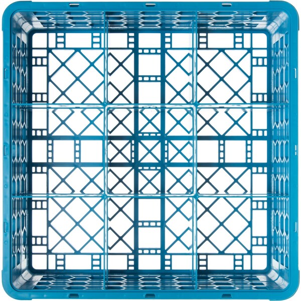 Carlisle Foodservice Glass Rack w/2 Extenders, 9 Comp, PK3 - RG9-214