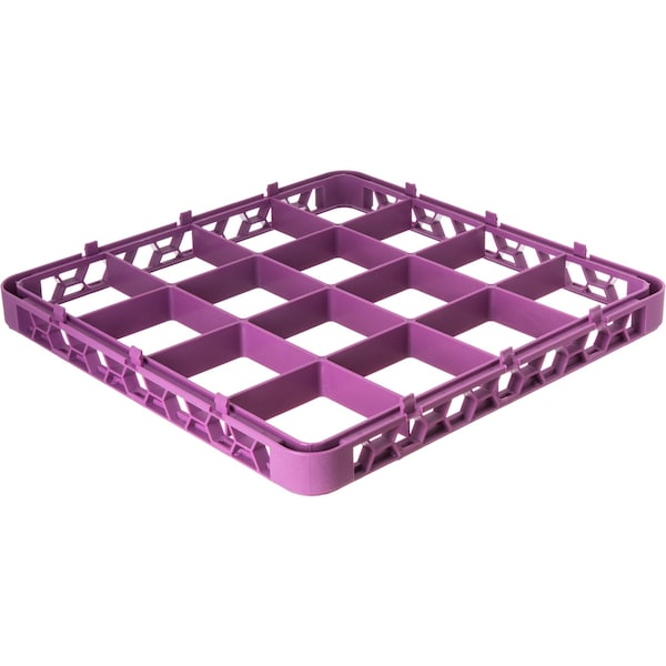 Carlisle Foodservice Dvde Glss Rack Ext, 1.78", Lvn, 16 Comp, PK6 - RE16C89