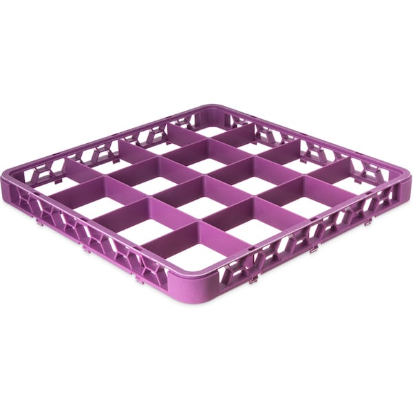 Carlisle Foodservice Dvde Glss Rack Ext, 1.78", Lvn, 16 Comp, PK6 - RE16C89