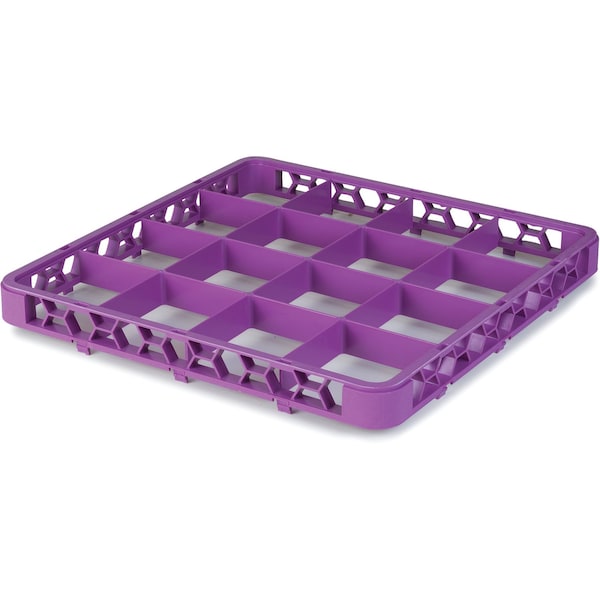 Carlisle Foodservice Dvde Glss Rack Ext, 1.78", Lvn, 16 Comp, PK6 - RE16C89
