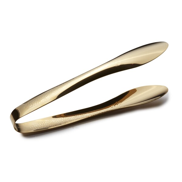 Bon Chef Ez Use Serving Tongs Hammer Finish 14" - Gold - 9468HFG