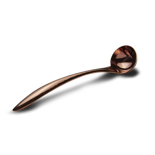 Bon Chef Ez Use Banquet Serving Sauce Ladle Hammer Finish 10" 1 Oz - Rose Gold - 9462HFRG
