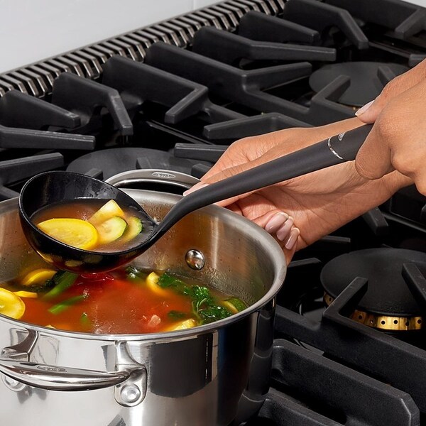 Good Grips Non-Stick Ladle, 13 in OAL, Nylon, Black - 1190800