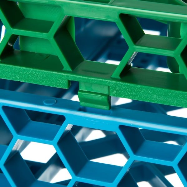 Carlisle Foodservice Shrt Glass Rack Ext, 30 Comp, Grn, PK6 - REW30SC09
