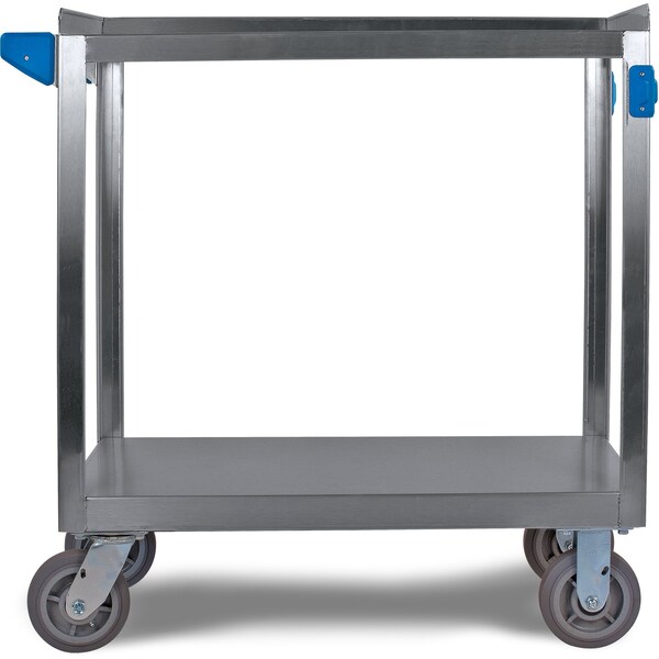 Carlisle Foodservice SS Utility Cart, 2 Shelf, 700 lb., 21x33" - UC7022133