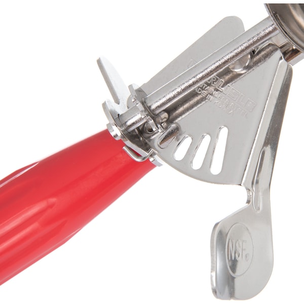 Carlisle Foodservice SS Disher Scoop No 24, 1.8 oz., Red, PK12 - 60300-24