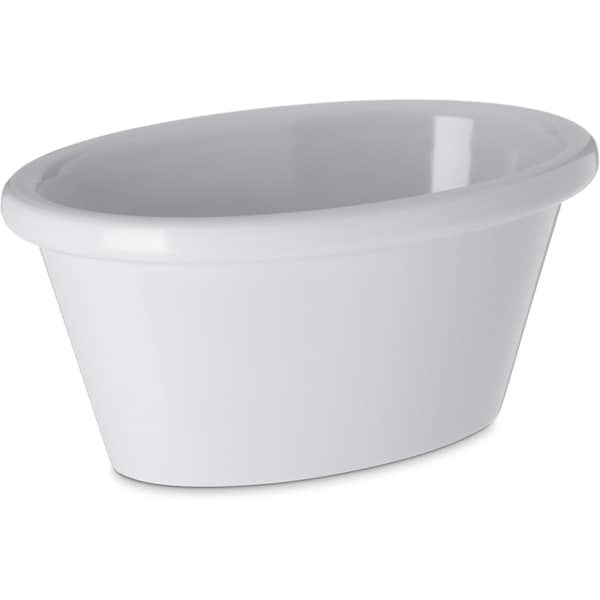 Carlisle Foodservice Mlmn Smooth Ovl Ramekin, 4 oz., Wt, PK48 - S31402