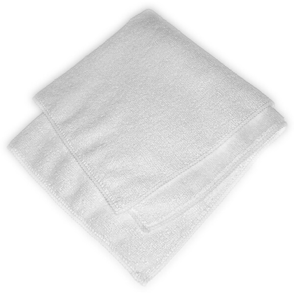 Carlisle Foodservice Mcrfbr Cleaning Cloth, 16"x16", Wht, PK12 - 3633402
