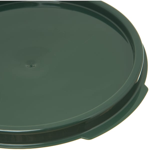 Carlisle Foodservice Round Container Lid, 2-4 qt., Green, PK12 - 1077108