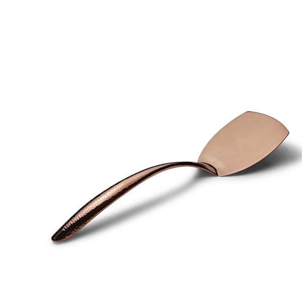 Bon Chef Ez Use Banquet Serving Solid Turner Hammer Finish 14.75" - Rose Gold - 9459HFRG