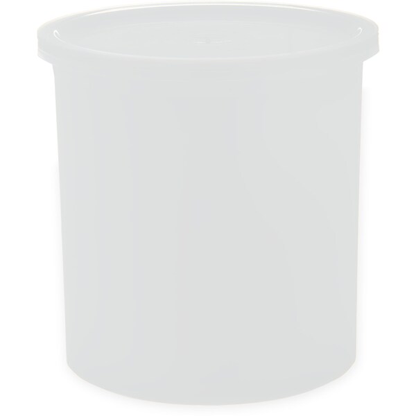 Carlisle Foodservice Crock w/Lid, 1.2 qt., White, PK12 - 030102