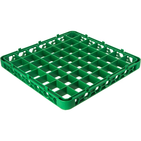 Carlisle Foodservice Dvde Glss Rack Ext, 1.78", Grn, 49 Comp, PK6 - RE49C09