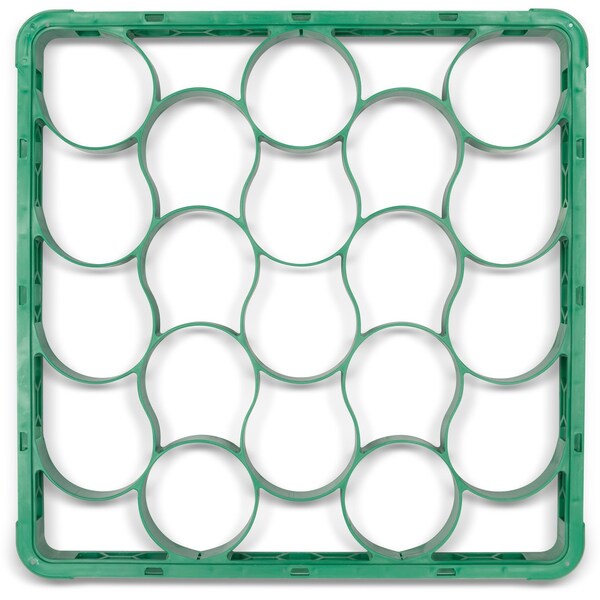 Carlisle Foodservice Shrt Glass Rack Ext, 20 Comp, Grn, PK6 - REW20SC09