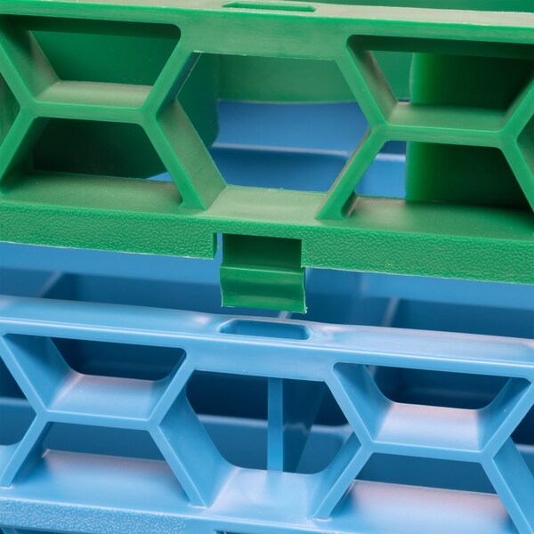 Carlisle Foodservice Shrt Glass Rack Ext, 20 Comp, Grn, PK6 - REW20SC09