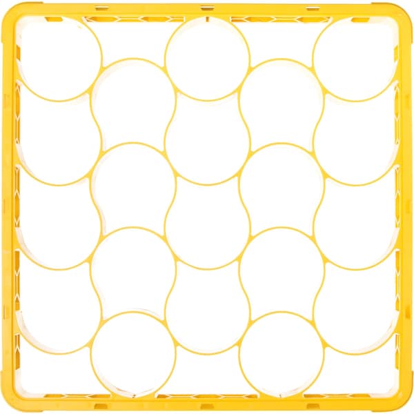 Carlisle Foodservice Shrt Glass Rack Ext, 20 Comp, Ylw, PK6 - REW20SC04