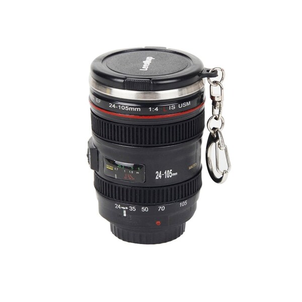 1947Kitchen 3-Pack: Mini Camera Lens Shot Coffee Tea Beverage Glasses, 3PK - TI-3CLSM-BLA