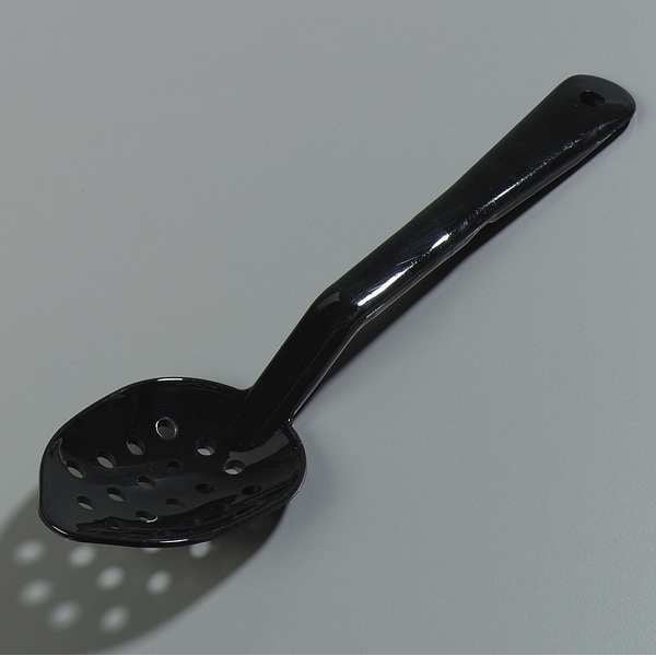 Carlisle Foodservice Perforated Serving Spoon, Blk, 11 In, PK12 - 441103