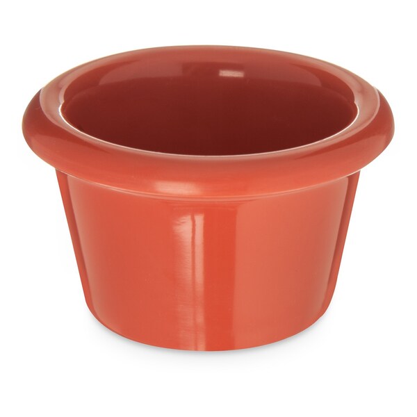 Carlisle Foodservice Melamine Smooth Ramekin, 1.5 oz., Orn, PK48 - S27552